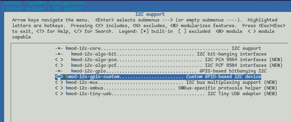 menuconfig kmod